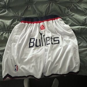 Just Don Washington Bullets shorts